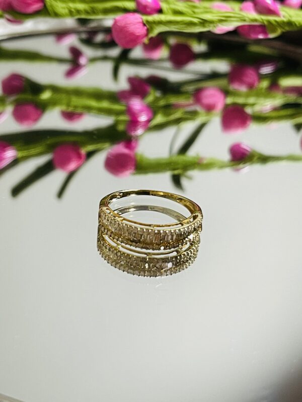 Baguette Ring | 18K Japan Gold | Baguette Diamond Ring