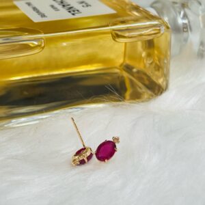 Ruby Earrings | Ruby Diamond Earrings | Ruby with Diamond Earrings