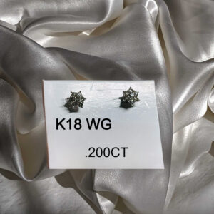 Small Rositas Earring | 18k japan white gold | Small Rositas Earring