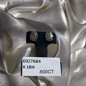Oval Diamond Earrings | Diamond Earrings